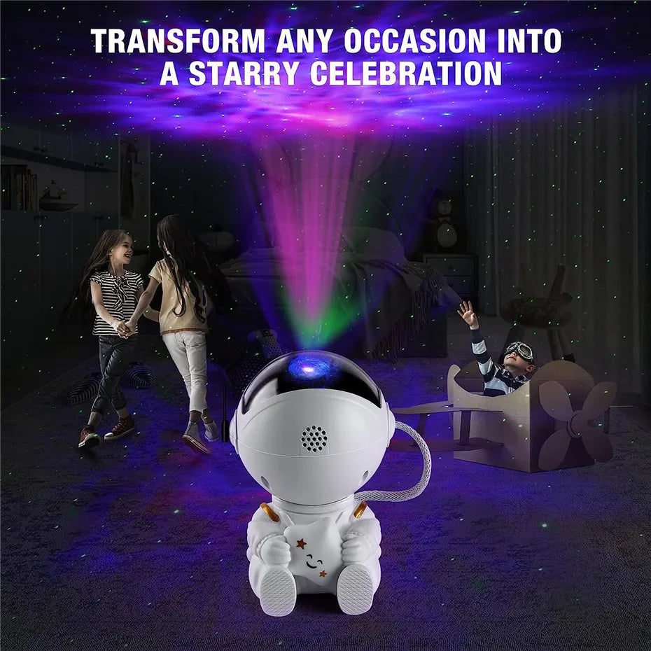 Astronaut Galaxy Night Light Projector