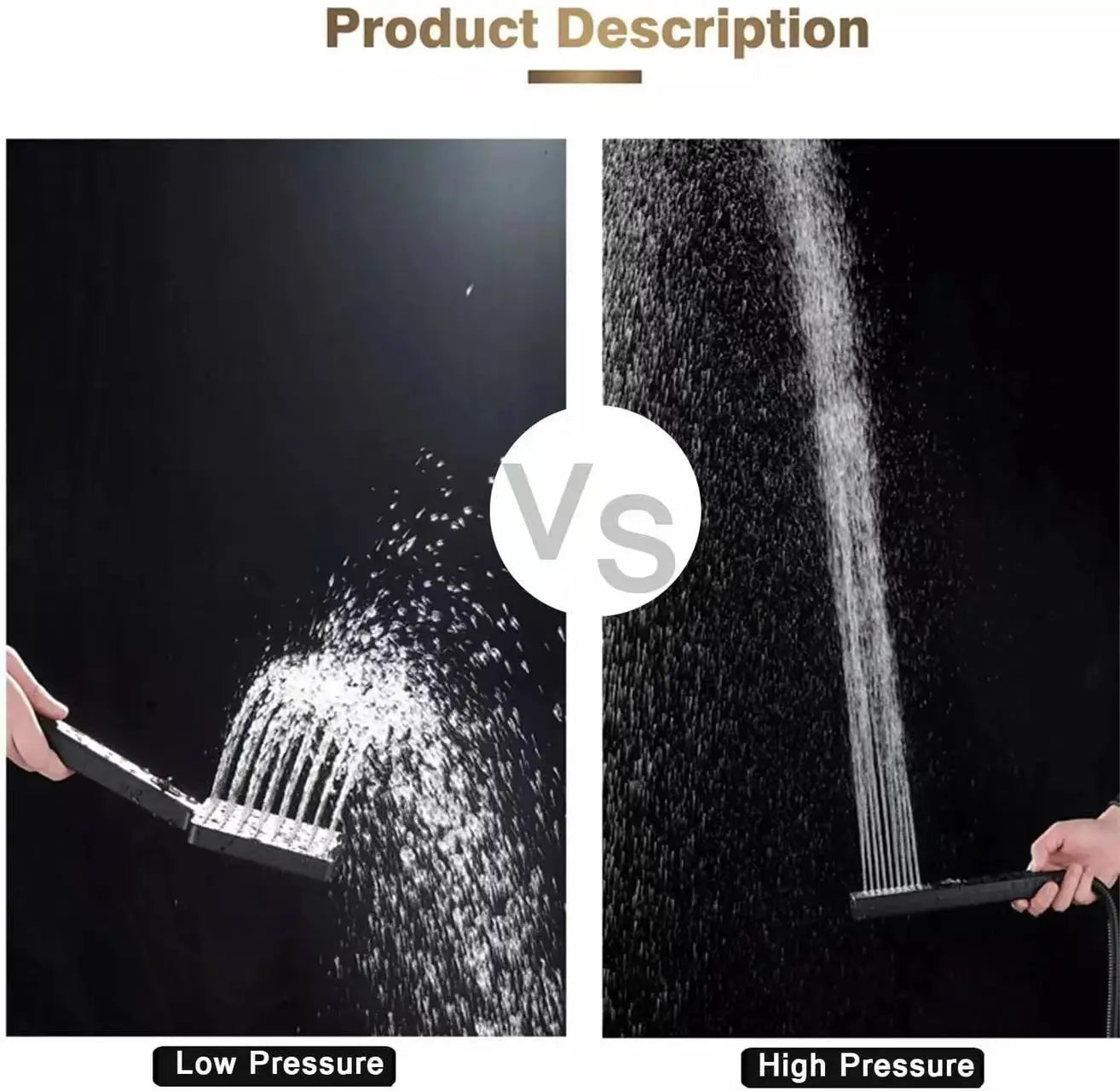 Large Relaxing Rainfall Shower Head Chrome or Matte Black Finish 8, 10 or 12" sizes