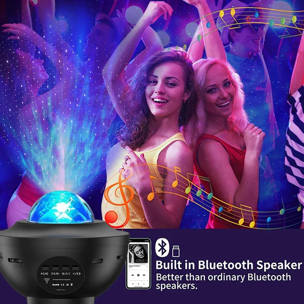 Galaxy Light Projector with Remote & Bluetooth Speaker