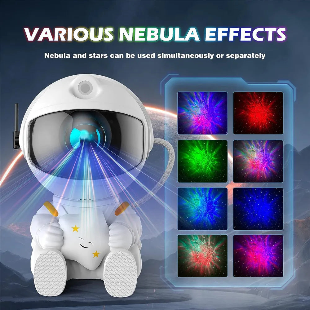 Astronaut Galaxy Night Light Projector