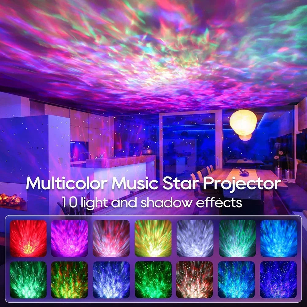 Galaxy Light Projector with Remote & Bluetooth Speaker